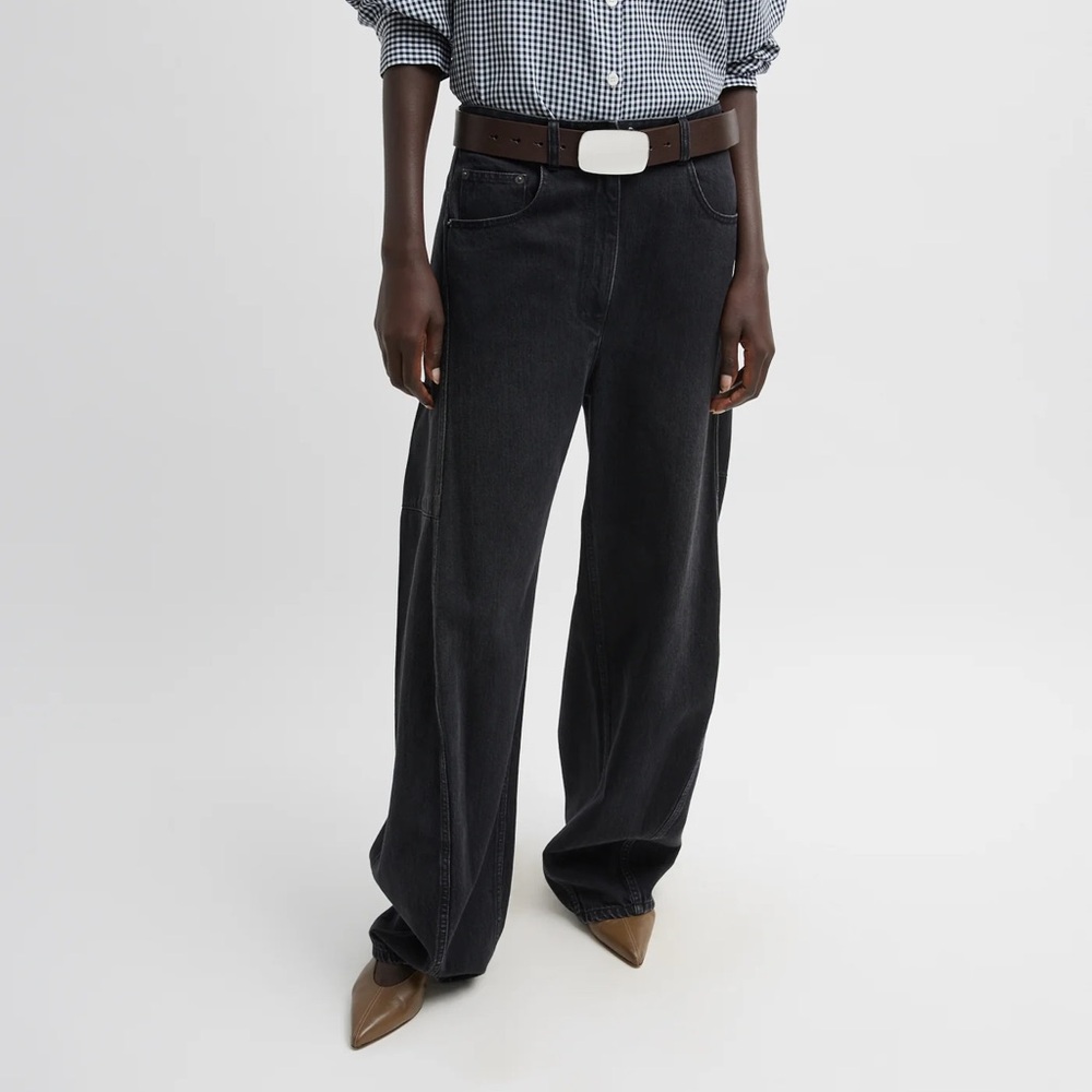 Tibi Vintage Black Denim Sid Jean